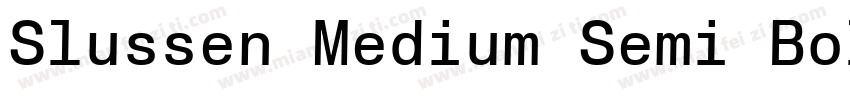 Slussen Medium Semi Bold字体转换
